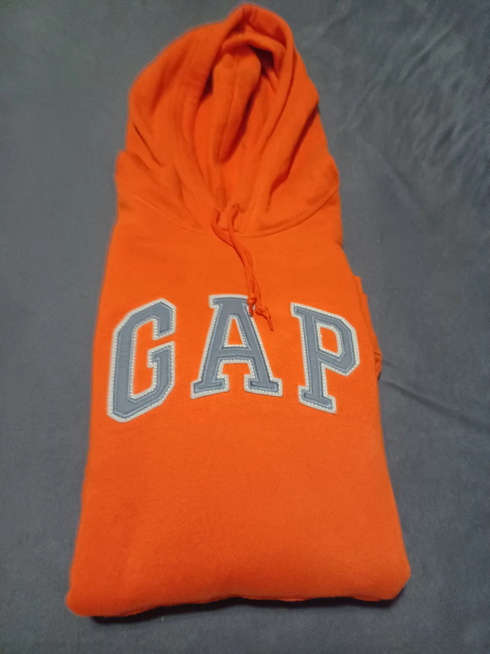 GAP Men's Bright Orange Pullover Hoodie
